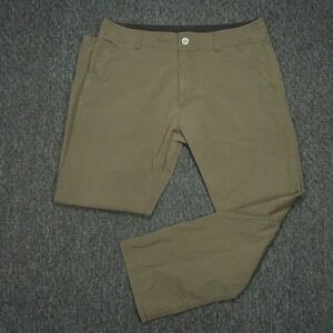 Kuhl Pants Mens 36x30 Green Brown Slax Klassik Fit Hiking Outdoor Stretch